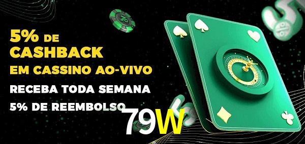 Promoções do cassino ao Vivo 79W